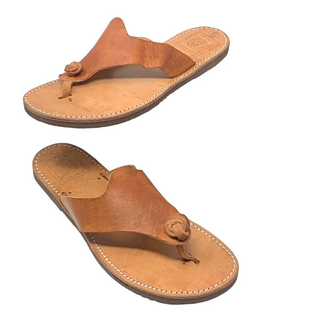 Melissinos Handmade Cyclades Leather Thong Custom Sandal‎